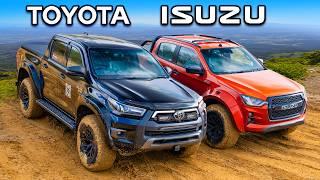 Toyota Hilux v Isuzu D-MAX: OFF-ROAD CHALLENGE!