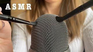 АСМР Кисточки по микрофону/Без слов/ASMR Microphone brushes/No talking