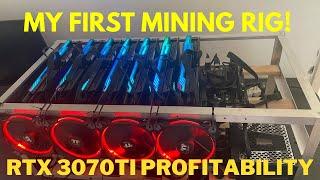 My First Mining Rig! GPU NVIDIA 3070 TI Hashrates and Profitability!