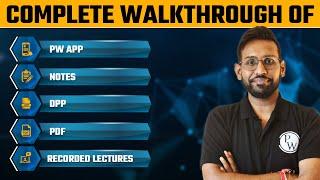 Complete walkthrough of Physics Wallah App | GATE