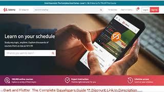 Dart and Flutter: The Complete Developer's Guide coupon - udemy discount