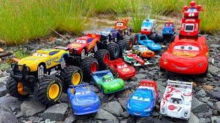 Looking for Disney Pixar Cars On the Rocky Road: Lightning Mcqueen, Cruz Ramirez, King, Carla Veloso