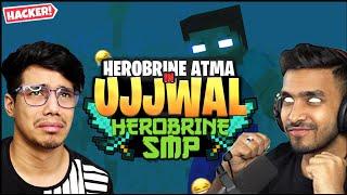 UJJWAL Minecraft account HACKED?  | HEROBRINE SMP Highlight @GamerFleet