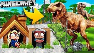 BASE VS DINOSAURS - HOW TO SURVIVE CHALLENGE MINECRAFT | Vito VS Bella