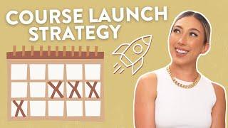 STEP BY STEP 6-WEEK COURSE LAUNCH PLAN | Successful Online Course Launch Strategy