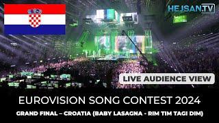 Eurovision 2024 - Grand Final Live Show:  Croatia, Baby Lasagna - Rim Tim Tagi Dim (Audience view)