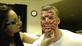 Covered in lipstick kiss marks 2 LUCKY BOYFRIEND LOL!口紅キス LIPSTICK KISS ASMR