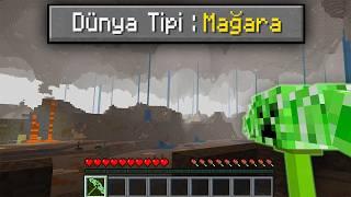 Minecraft'ta TÜM DÜNYA MAĞARA! @Aphernix