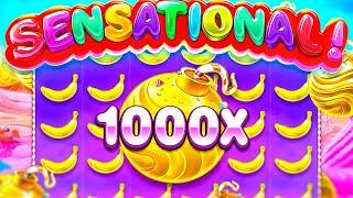 SWEET BONANZA 1000 YENİ OYUN  SLOT OYUNLARI  1000X LE VURGUNU KOYDUK #slotoyunları