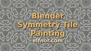 Symmetry Tile Painting in Blender