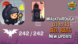 Tricky Castle: Witch Tower 1 To 30 + All Bats , iOS/Android Walkthrough