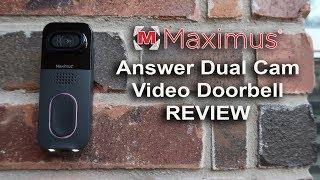 Maximus Answer Dual Cam Video Doorbell Review - Unboxing, Features, Settings, Footage