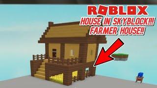 How to make an easy House #4 in | Roblox - Skyblock