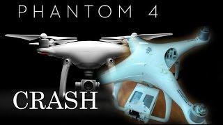 Падение Квадрокоптера PHANTOM 4 | DRONE CRASH DJI авария