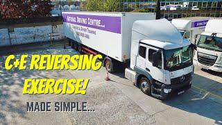 C+E | Class 1 Reversing exercise for the DVSA driving test - DRONE VIEW!