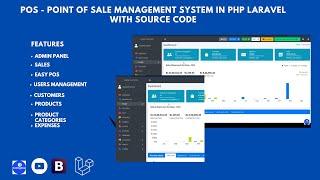 POS  - Point of Sale Management System in PHP Laravel with Source Code