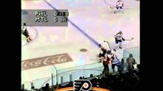 Oct 7, 1995 Eric Lindros Buries Oleg Petrov Philadelphia Flyers vs Montreal Canadians