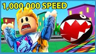 Running At 1,000,000 Speed! Roblox Speed Simulator