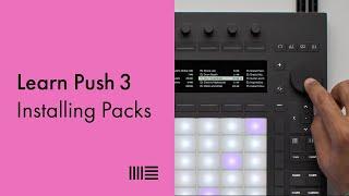 Learn Push 3: Installing Packs