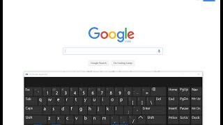 Windows 10:  Shortcut key to Open On Screen Touch Keyboard
