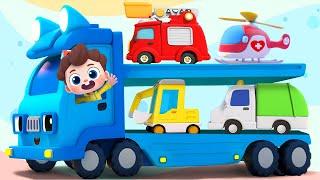 Finger Family with Street Vehicles | Transportation Song | Nursery Rhymes & Kids Songs | BabyBus