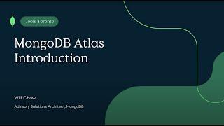 MongoDB Atlas Introduction