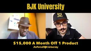 $15,000/mo PROFIT From 1 Amazon FBA Product - BJKUniversity100k Club Member Interview-Mahamat Nassir