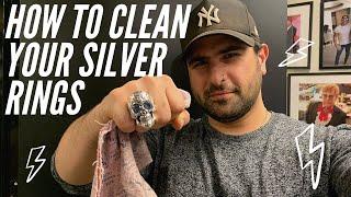 How To Clean Your Jewelry Silver And Gold Skull Rings And Lion Rings | AJT Jewellery