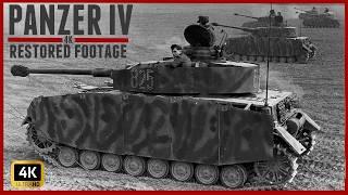 Intense 4K WW2 Panzer IV Restored Footage.