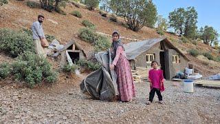Iranian nomads: Final completion inside the shelter and farewell to life in a mountain tent