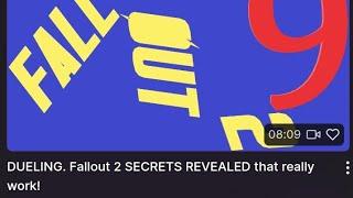 DUELING. Fallout 2 SECRETS REVEALED that really work!