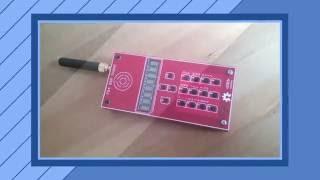 DIY handmade LED PCB FR4 GSM CELL PHONE - first test