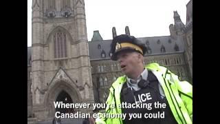 C-51: RCMP officer states protester "could be branded a terrorist"