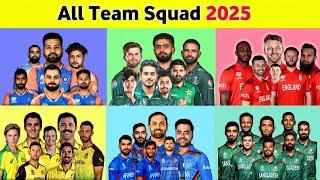 All Team Confirm Squad for Champions Trophy 2025  ||  Pro Tv