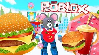 СЪЕЛИ ЖИРНУЮ МЫШЬ в СИМУЛЯТОРЕ ТОЛСТЯКА Роблокс! New Eating Simulator 2021 Roblox