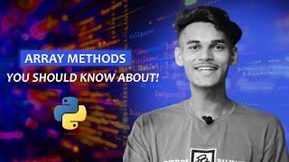 Python Array Methods | Important Array Methods in Python | Array Methods in Python