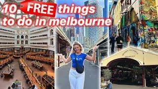 SPEND A DAY IN MELBOURNE FOR FREE! Top 10 Must-Do FREE Activities