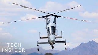 K-MAX Helicopter With Two Crossing Rotors Is Lighter And More Efficient