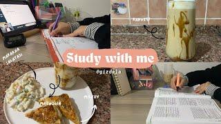 Ders çalışma günlüğüm #33 | Verimli bir gün | magnolia, milföy, makarna salatası #studywithme