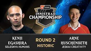 Arne Huschenbeth vs  Kenji Egashira | Round 2 | Innistrad Championship