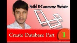 Laravel E-commerce website create database part 1  | Alex Petro