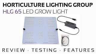 HLG 65 DIY LED Grow Light Review, Features, PAR Testing