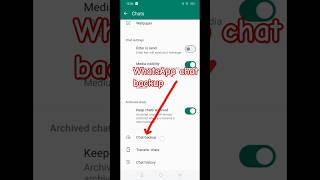 How to backup your WhatsApp chat | WhatsApp tricks| WhatsApp chat ko wapas Kaise laye#shorts