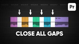 How to Close All Gaps in Premiere Pro 2024 (One Click)