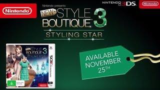 New Style Boutique 3: Styling Star - Intro Trailer (Nintendo 3DS)