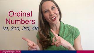 How to Pronounce Ordinal Numbers - Pronounce Ordinal Numbers 1st, 2nd, 3rd, 4th (1st - 100th)