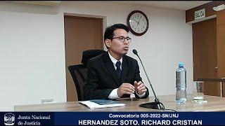 JNJ: Entrevista a Richard Cristian Hernández Soto | Convocatoria 005-2022-SN/JNJ