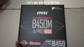 Unboxing MSi B450M A PRO MAX