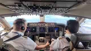 BOEING 747 LAND SOFTLY  in ATLANTA AIRPORT.  Controller: "Vacate to the left, no rush at all." 