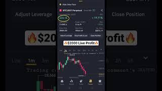 Live Bitcoin Trading With 100X Leverage | 1 Minute #scalping #trading